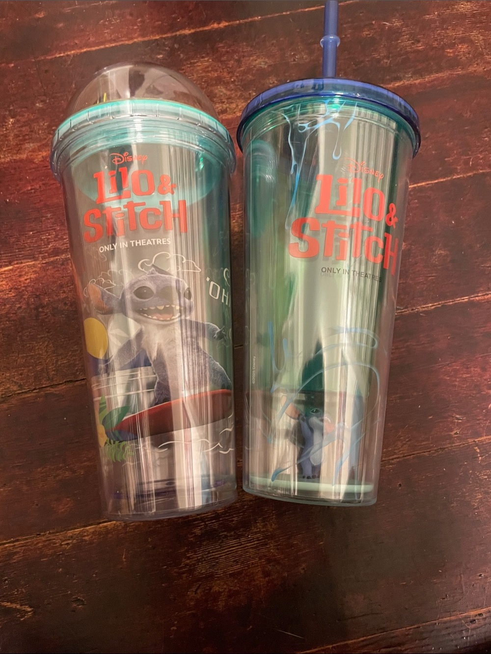 Disney Lilo & Stitch Iridescent Teal & Blue Twin Tumbler Set 20oz